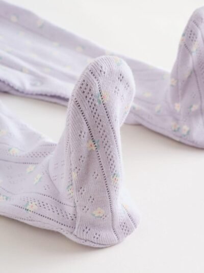 Lilac Purple Baby Sleepsuit 4 Pack