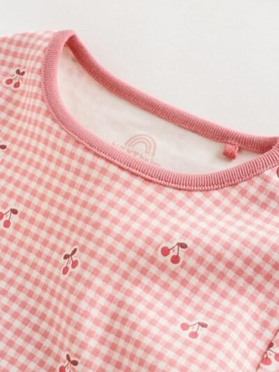 Pink Baby Short Sleeve Bodysuits 5 Pack