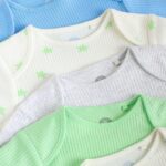Blue Short Sleeve Long Sleeve Baby Bodysuits 5 Pack