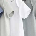 Grey/White Short Sleeve Bodysuits 5 Pack