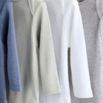 Grey/White Long Sleeve Bodysuits 5 Pack