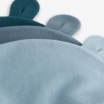 Mid Blue Baby 100% Cotton Beanies 3 Pack