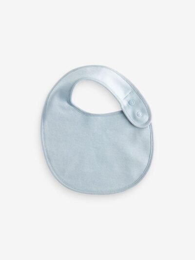 Blue Baby 100% Cotton Bibs 5 Pack
