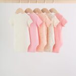 Fluro Pink Baby Short Sleeve Bodysuits 5 Pack