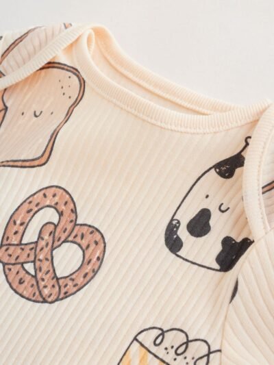 Neutral Short Sleeve Baby Bodysuits 5 Pack