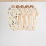 Neutral Short Sleeve Baby Bodysuits 5 Pack