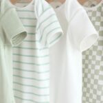 Green Short Sleeve Baby Bodysuits 5 Pack