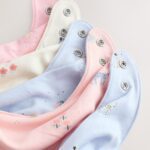 Multi Pastel Character Baby Dribble Bibs 5 Pack