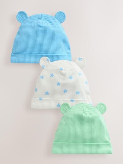 Blue/Green Baby Beanies