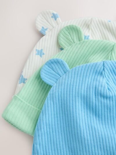 Blue/Green Baby Beanies