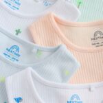 Green/Blue Vest Baby Bodysuits 5 Pack