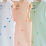 Green/Blue Vest Baby Bodysuits 5 Pack