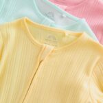 Pink/Yellow Baby Sleepsuits 3 Pack