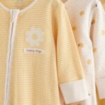 Yellow Baby Sleepsuits 3 Pack