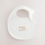 Blue/Ecru Bear Baby Bibs 5 Pack