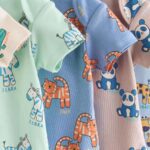 Multi Short Sleeve Baby Bodysuits 5 Pack