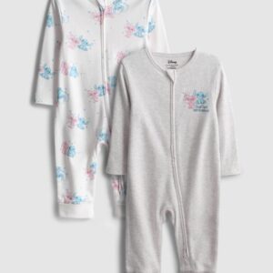 2pk Disney’s Stitch Zip-Up Babygrows