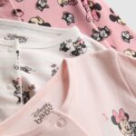 3pk Disney's Minnie Mouse Popper Sleepsuits