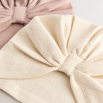 Neutral 2 Pack Baby Turbans
