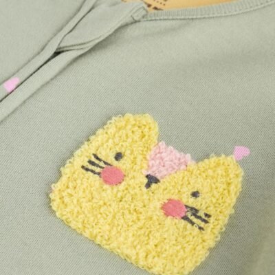 Pink/Blue 5 Pack Two Way Zip Baby Sleepsuits