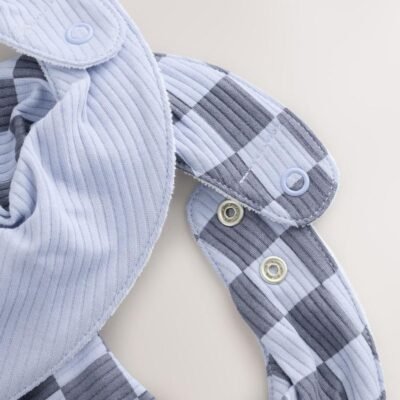 Blue Little Brother Baby Bibs 2 Pack