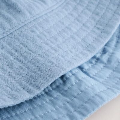 Blue and Beige Baby Bucket Hats 2 Pack