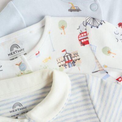 Blue London Baby Sleepsuits 3 Pack