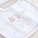 White Baby Sleepsuit and Hat Set