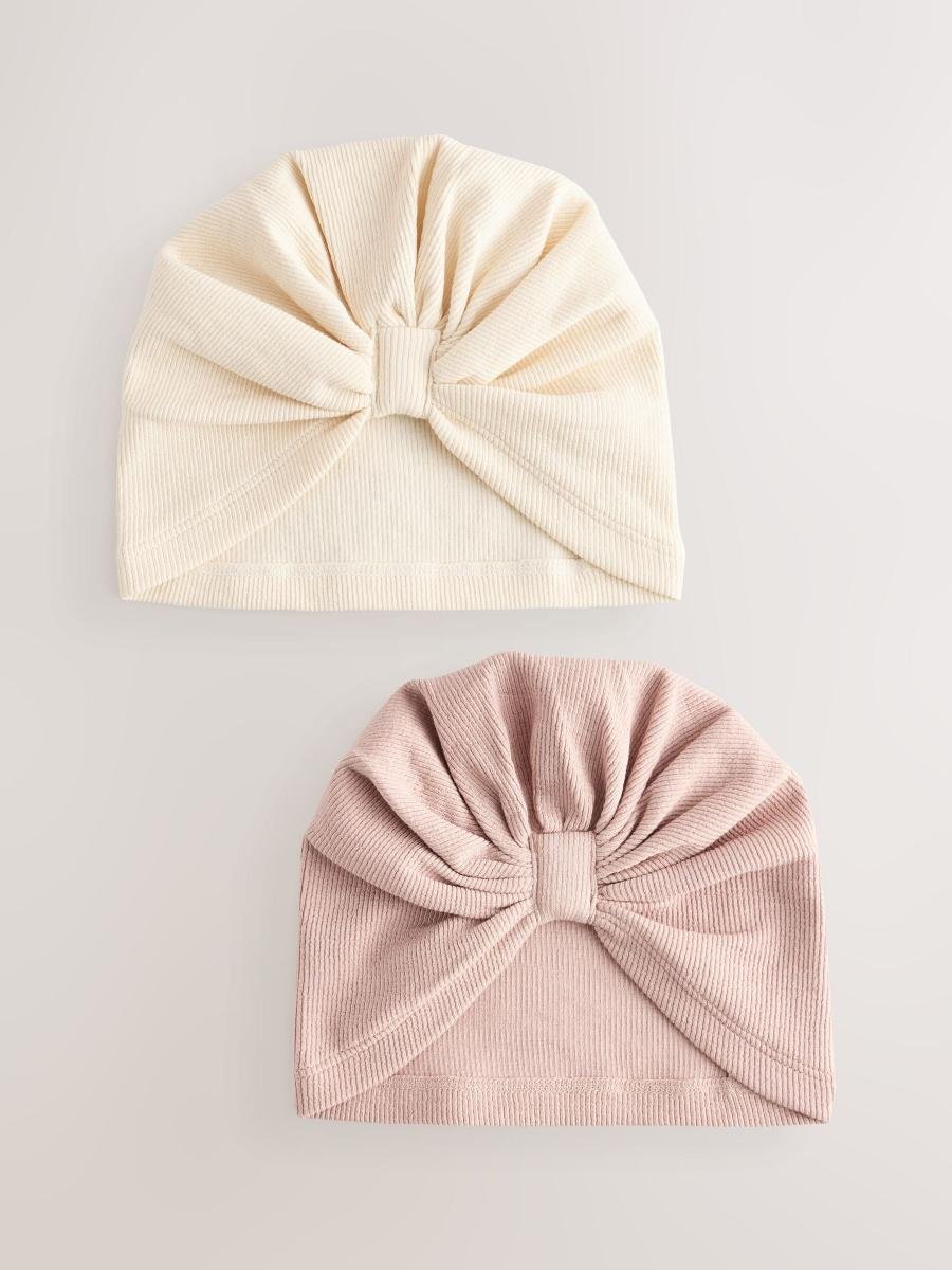 Neutral 2 Pack Baby Turbans