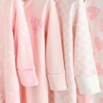 Pink Print Two Way Zip Baby Sleepsuits 4 Pack