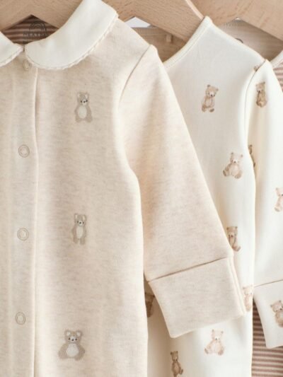 Neutral Baby Sleepsuits 3 Pack