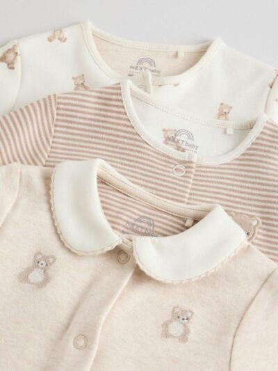 Neutral Baby Sleepsuits 3 Pack