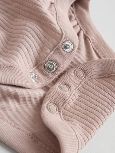 Purple/Yellow/Cream Ditsy Baby Long Sleeve Frill Bodysuits 4 Pack