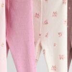 Pink/Brown/Heart Baby Leggings 4 Pack
