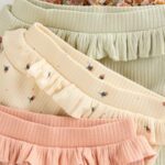 Sage Green/Coral/Ditsy Baby Leggings 4 Pack