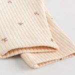 Purple/Yellow/Cream Ditsy Baby Leggings 4 Pack