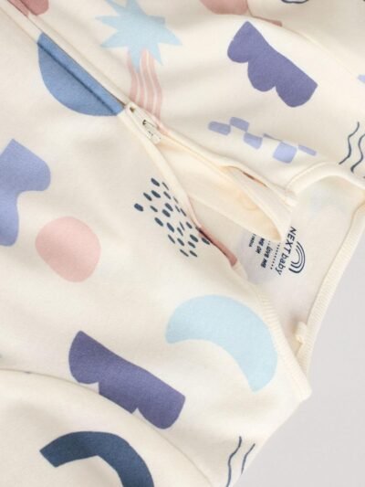 Blue 4 Pack Baby Footless Two Way Zip Sleepsuits 4 Pack