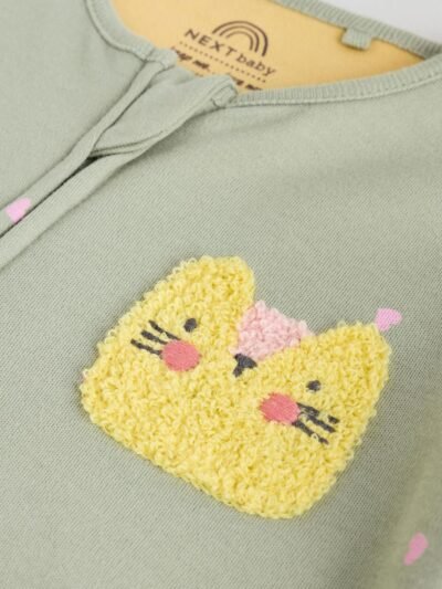 Pink/Blue 5 Pack Two Way Zip Baby Sleepsuits