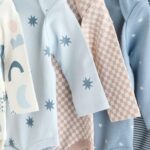Blue Baby Long Sleeve Bodysuits 5 Pack