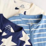 Navy Star Sleepsuits 3 Pack