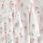 Ecru Fairy Two Way Zip Baby Sleepsuits 3 Pack