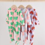 Bright Two Way Zip Sleepsuits 3 Pack