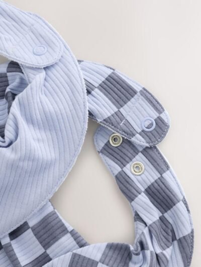 Blue Little Brother Baby Bibs 2 Pack