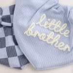 Blue Little Brother Baby Bibs 2 Pack