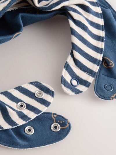 Blue Mum and Dad Baby Bibs 2 Pack