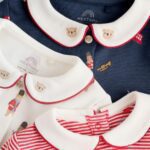 Red Bear Baby Sleepsuits 3 Pack