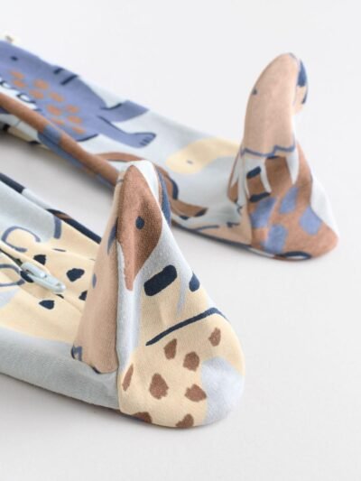 Navy Baby Two Way Zip Sleepsuits 4 Pack