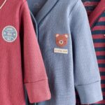 Burgundy Red Baby Sleepsuits 3 Pack