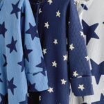 Navy Star Two Way Zip Baby Sleepsuits 3 Pack
