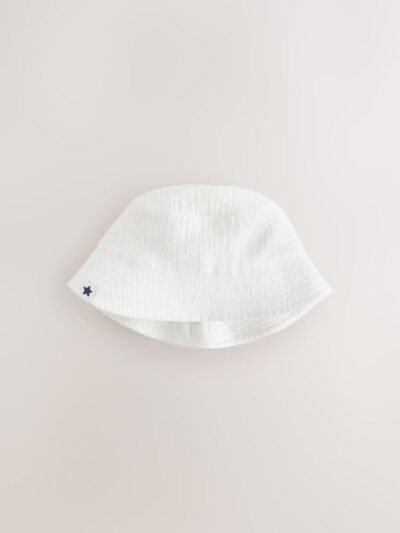 Navy/White 2 Pack Baby Bucket Hat